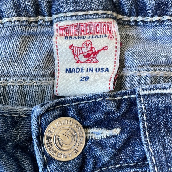 VGC True Religion Hi Rise Boot Jeans - Size 28 - Picture 5 of 7